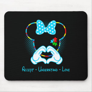 Tapis De Souris Accepter Comprendre Sensibilisation sur l'autisme