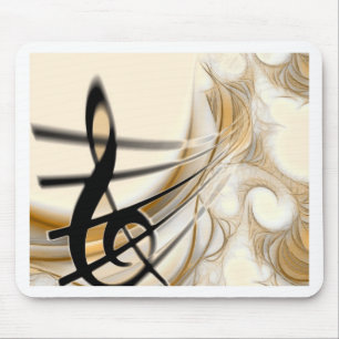 Tapis De Souris Accessoire de design de feuille de musique classiq