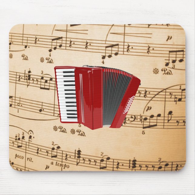 Tapis De Souris Accordion Music, design populaire, (Devant)