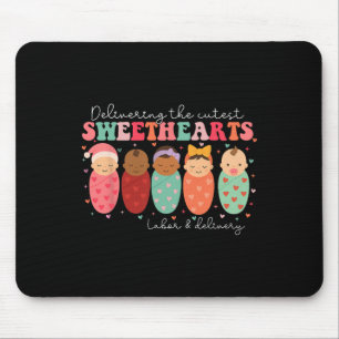 Tapis De Souris Accouchement Des Plus Mignons Amoureux Travail Et