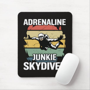 Tapis De Souris Accro à l'adrénaline parachutiste