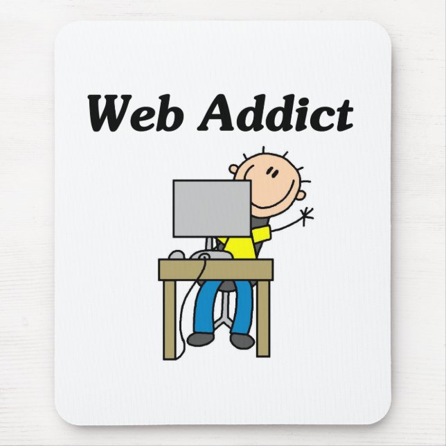 Tapis De Souris Accro du Web (Devant)