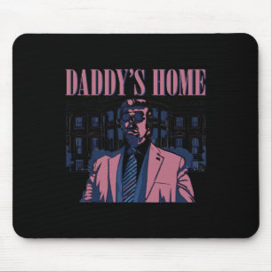 Tapis De Souris Accueil de papa Trump Pink 2024 2024 Trump Retour 