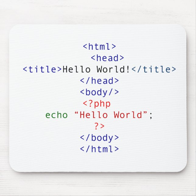 Tapis De Souris Accueil php geek (Devant)