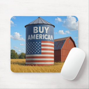 Tapis De Souris Acheter American Sign On a Farm Silo