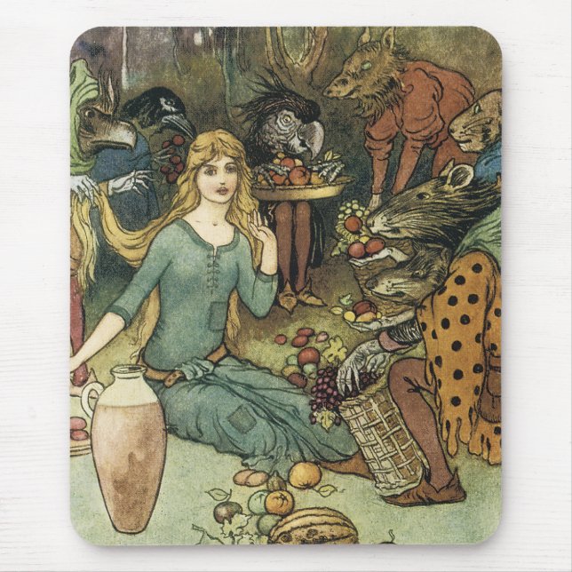 Tapis De Souris Acheter chez nous avec un Curl d'or (Devant)