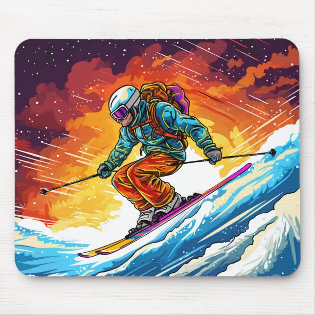 Tapis De Souris Action de ski (Devant)