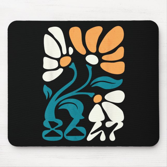 Tapis De Souris Activisme Subtil Groovy Floral Boho Protection Pol (Devant)