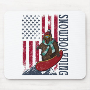 Tapis De Souris Activités de snowboard Extérieur Ski de montagne R