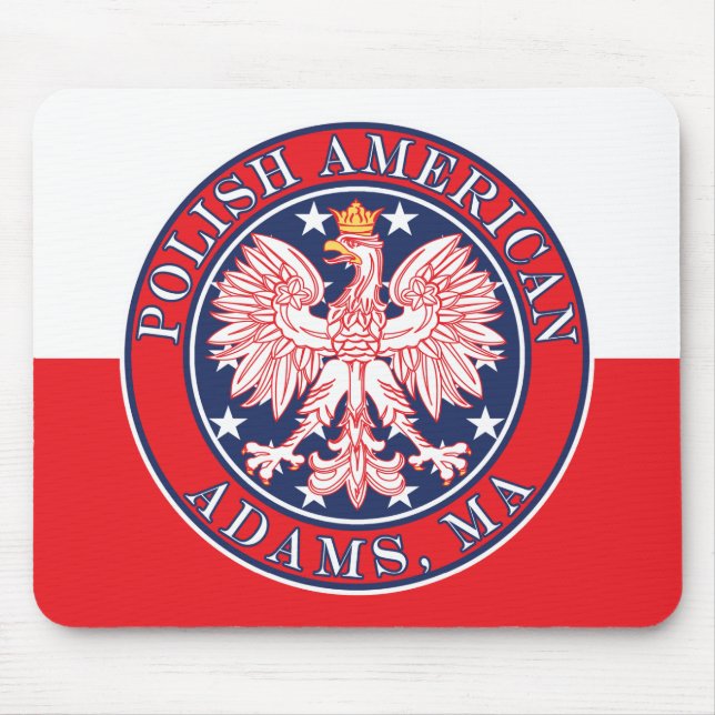 Tapis De Souris Adams Massachusetts polonais (Devant)