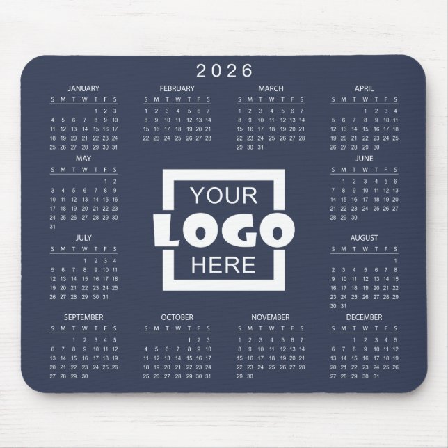 Tapis De Souris Add Your Own Business Logo 2026 Calendar (Devant)