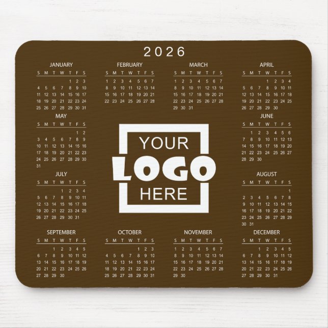 Tapis De Souris Add Your Own Business Logo 2026 Calendar (Devant)