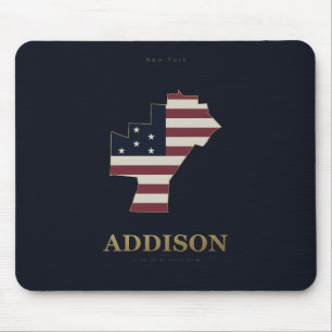 Tapis De Souris Addison New York Silhouette Américaine