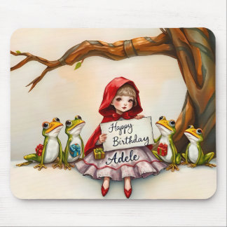 Tapis De Souris ADELE ~ Avec Grenouilles amicales ~