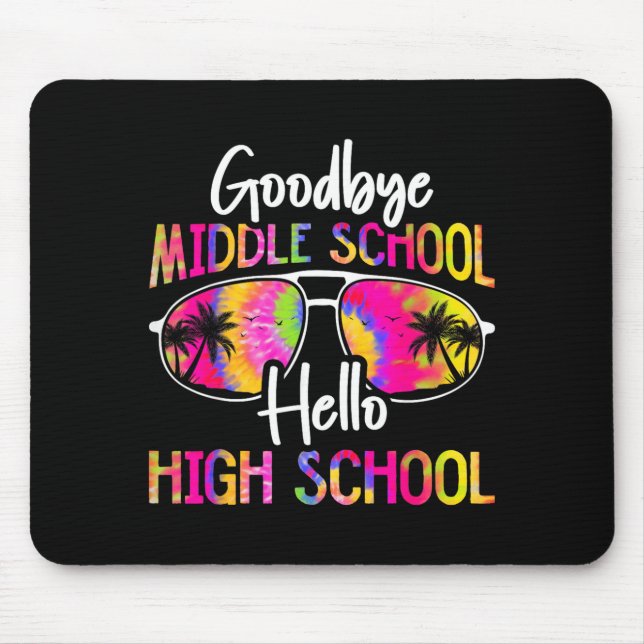 Tapis De Souris Adieu collège, bonjour lycée, été (Devant)