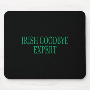 Tapis De Souris Adieu Irlandais Expert Drôle St Patricks Day _1