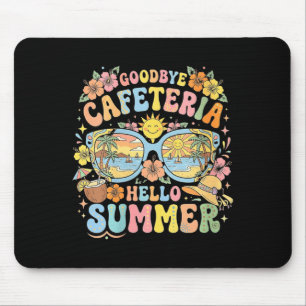 Tapis De Souris Adieu rétro des femmes cantine bonjour été plage