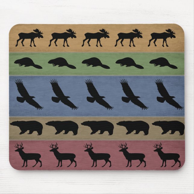 Tapis De Souris Adirondack Animaux (Devant)