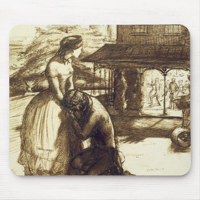 Tapis De Souris Admis, 1853 (stylo et encre brune sur le papier) (Devant)