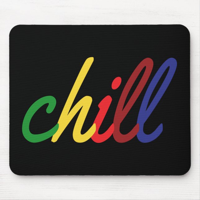 Tapis De Souris Ado Fille Chill Couleurs rétro (Devant)
