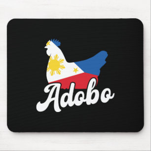 Tapis De Souris Adobo de poulet philippin drôle de dessin Fierté P
