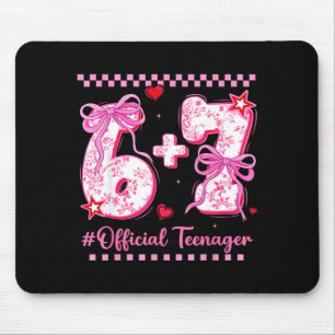 Tapis De Souris Adolescente coquette de 13 ans drôle six sept