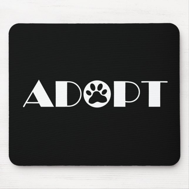 Tapis De Souris Adopter chien à patte (Devant)