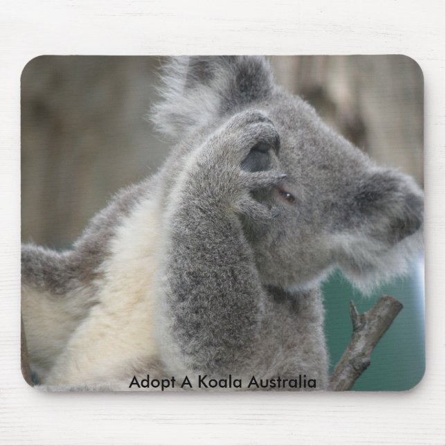 Tapis de souris Adopter un koala Australie Patte (Devant)