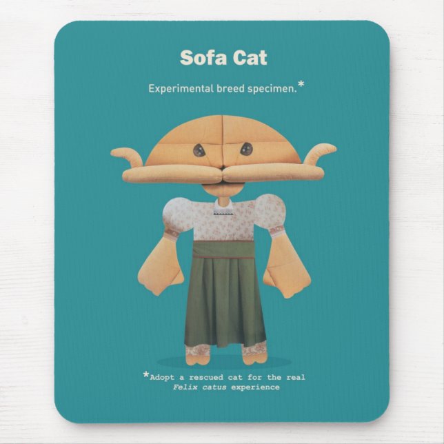 TAPIS DE SOURIS ADOPTEZ UN CHAT SAUVÉ ! (Devant)