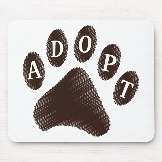 Tapis De Souris Adoption animale (Devant)