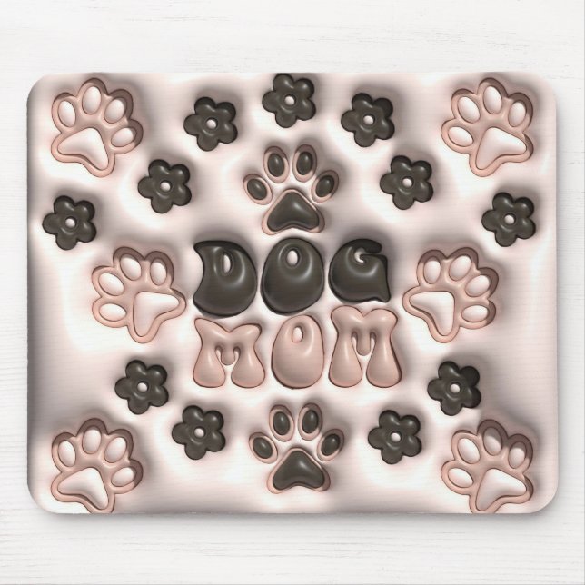 Tapis De Souris Adorable 3D Chien Maman (Devant)