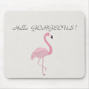 Tapis De Souris Adorable Flamant rose rose - Bonjour magnifique