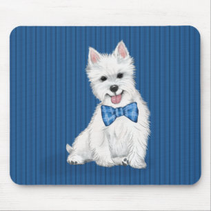 Tapis De Souris Adorable Souris blanc Terrier West Highland