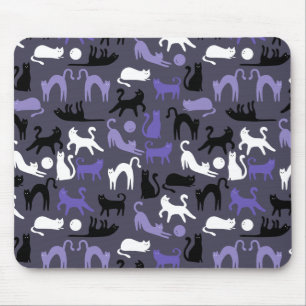 Tapis De Souris Adorable Yoga mignon Pots de chat