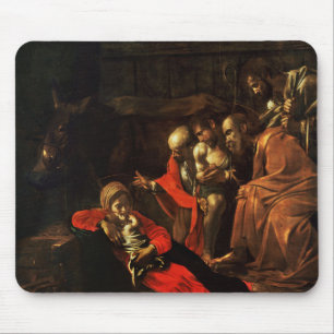 Tapis De Souris Adoration des bergers (Caravaggio)