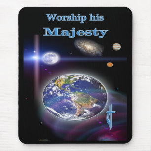 Tapis De Souris adorer sa majesté christian souris pad