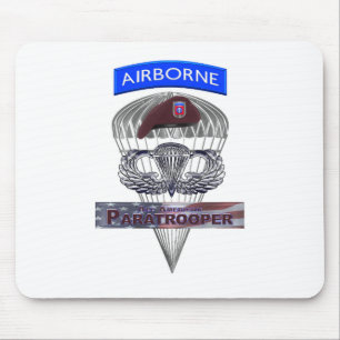 Tapis De Souris Aéronef Tab Acier Parachutiste Jump Ailes