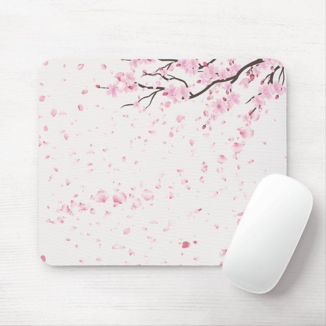 Tapis De Souris Aesthetic Spring Floral Pattern Desk Accessory  (Avec souris)