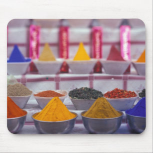 Tapis De Souris AF, Égypte, Assouan, Épices colorées sur le marché
