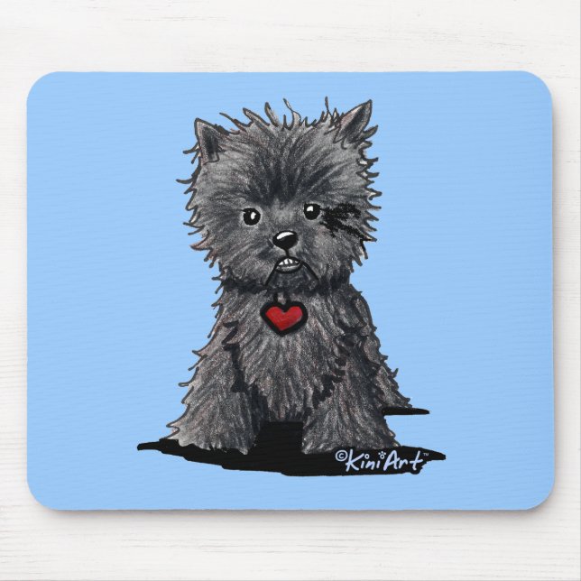 Tapis De Souris Affenpinscher Chien Art Mousepad (Devant)