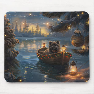 Tapis De Souris Affenpinscher Festive Christmas Voyage