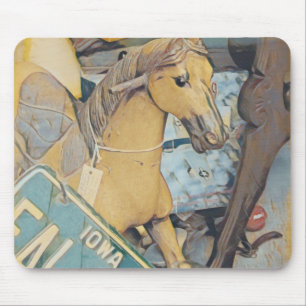 Tapis De Souris Affichage de la fenêtre de la boutique antique