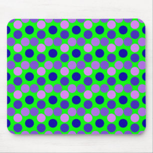 Tapis De Souris Affichage des points Pad de souris vert violet