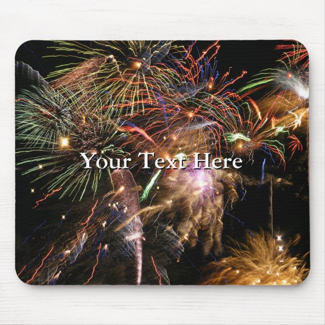 Tapis De Souris Affichage Fireworks (Devant)
