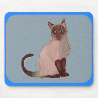 Tapis de souris affiche de chat stylisé
