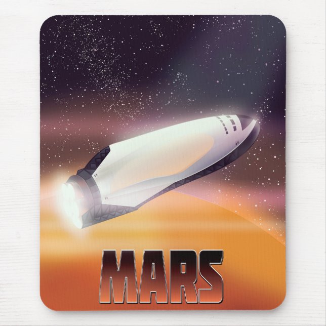 Tapis De Souris Affiche de l'espace de Mars (Devant)