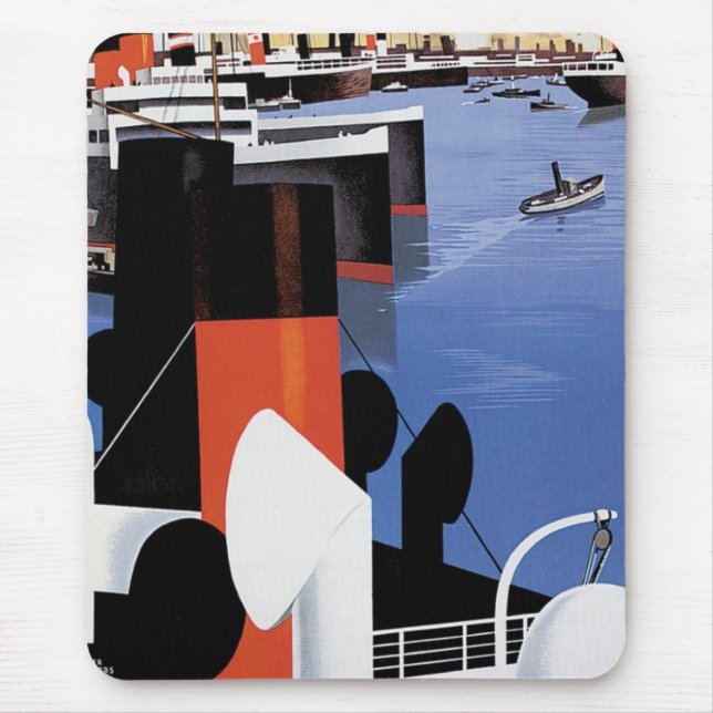 Tapis De Souris Affiche de Marseille (Devant)