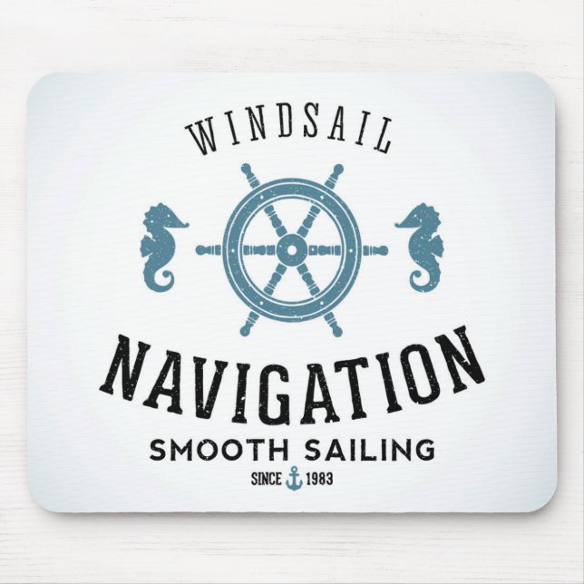 Tapis De Souris Affiche de navigation de Windsail (Devant)