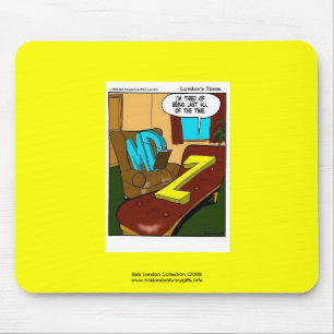 Tapis De Souris Affiche de Qualité de Dessin Animé Amusant de Psyc