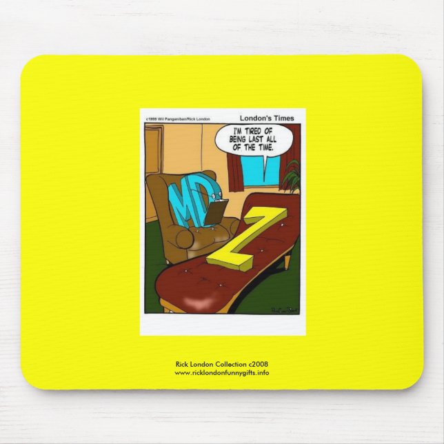 Tapis De Souris Affiche de Qualité de Dessin Animé Amusant de Psyc (Devant)